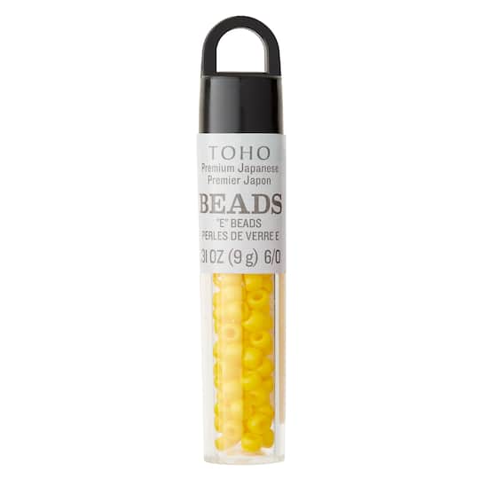 12 Pack: Toho® Yellow Opaque Japanese Glass Seed Beads, 6/0